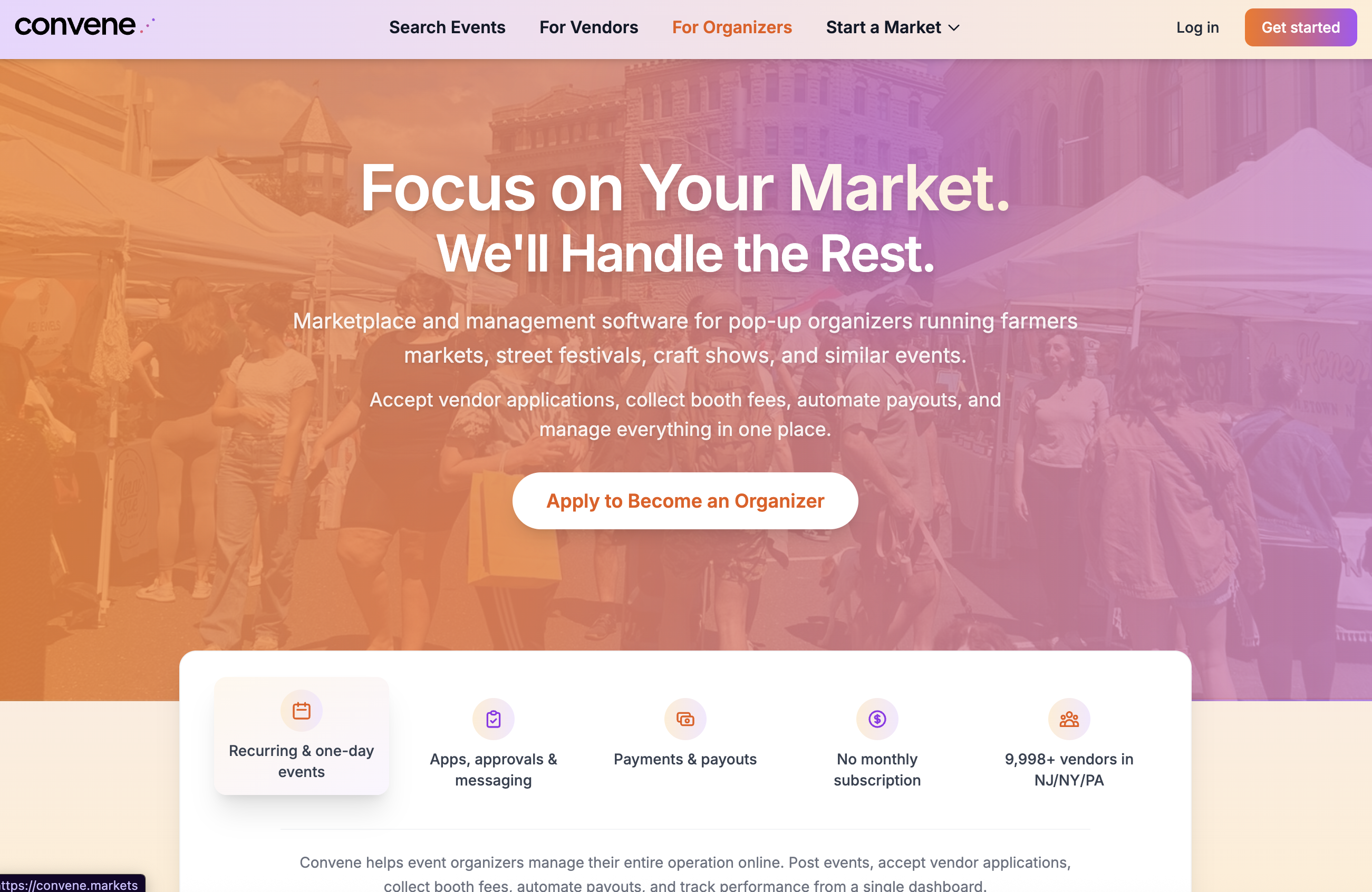 Convene marketplace